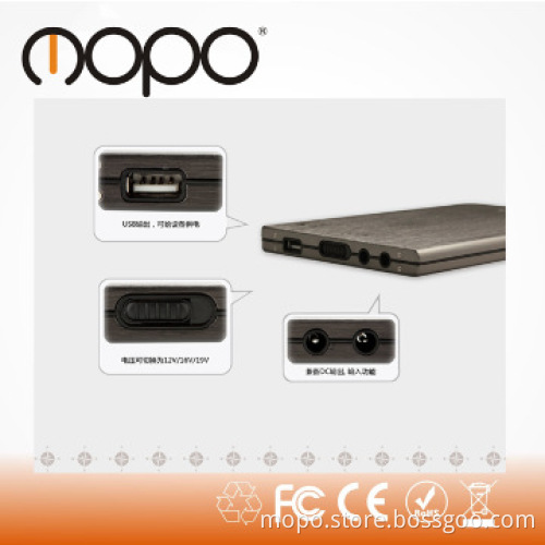 16000mAh external laptop battery 12V/16V/19V power bank